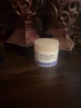 Avon Banishing Cream - White Jar with Purple Accent
